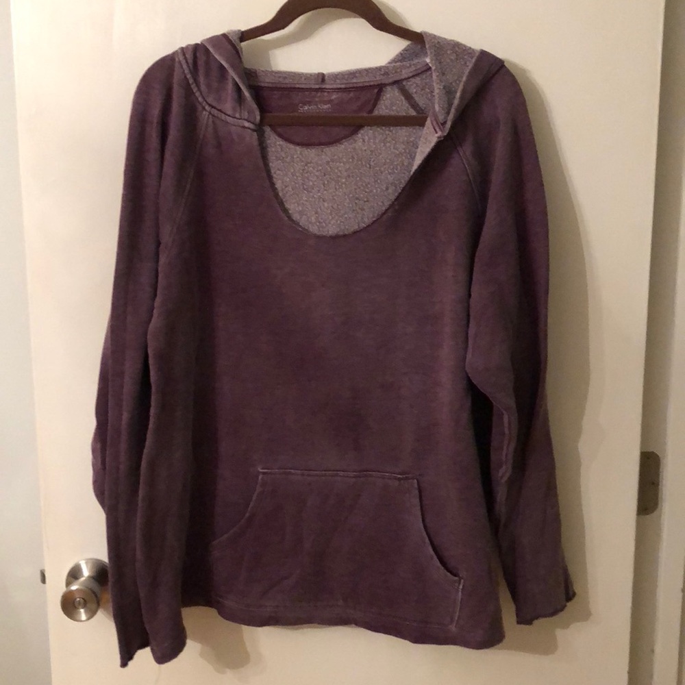 Hoodie plus size 3x purple Calvin Klein